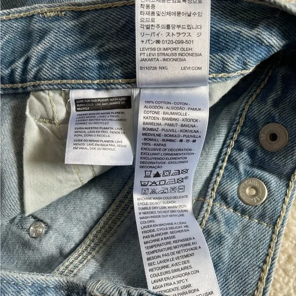 NWT Levi's Cinch Baggy High Rise Cargo Women's Jeans Size 25/31 - Picture 12 of 12